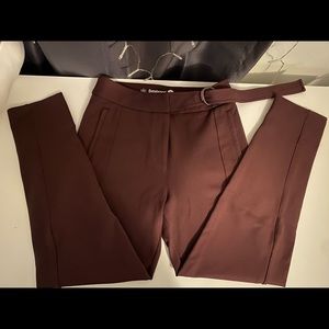 betabrand skinny leg sashe cocoa maroon small petite dress yoga pants
